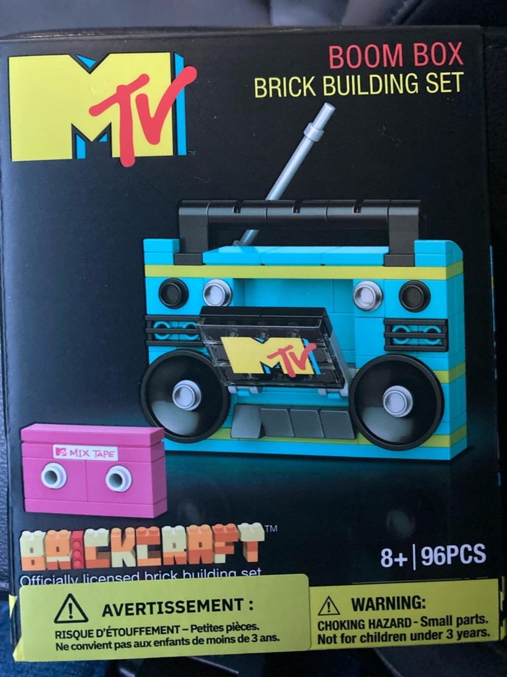 MTV Retro Boombox Brick Building Set - Aqua, Black & Pink